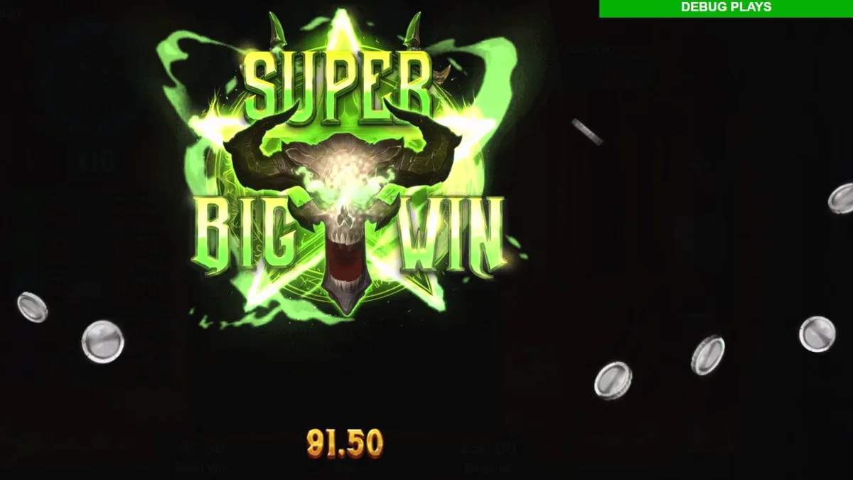 Interface do jogo Hellreign Scatter Magnet com temática sombria e gótica